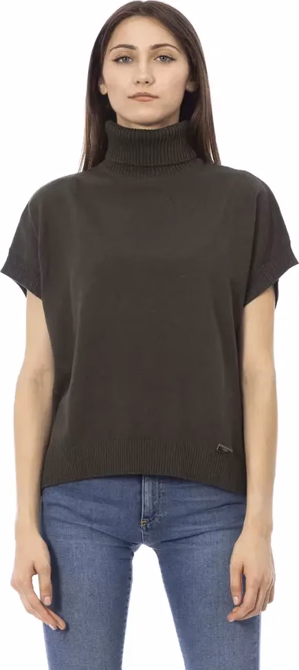 Baldinini Trend Green Wool Women Sweater