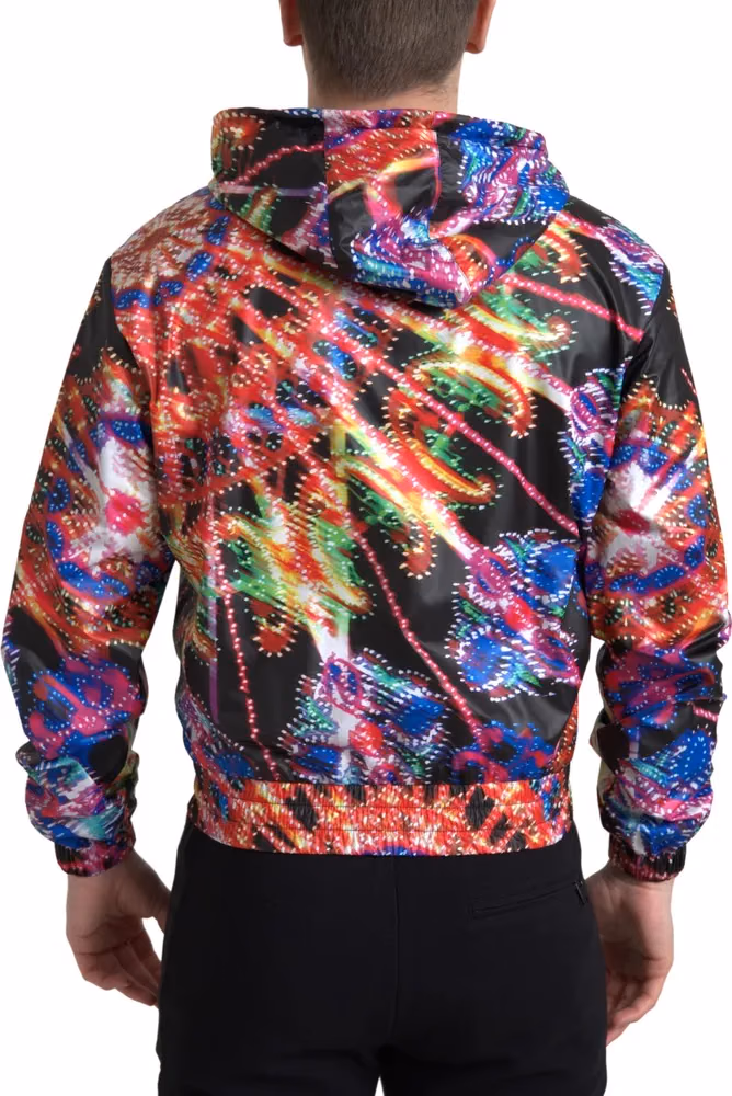 Dolce & Gabbana Multicolor Hooded Sweatshirt Sweater