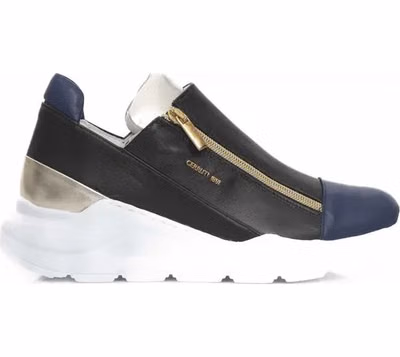 Black Goatskin Women Sneaker