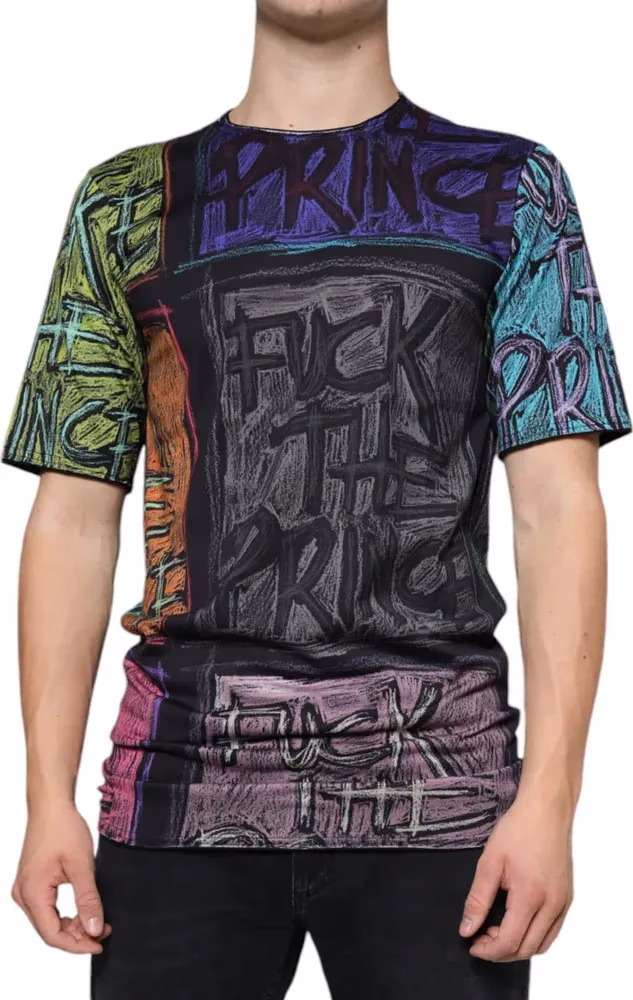 Dolce & Gabbana Multicolor Graphic Print Cotton T-shirt