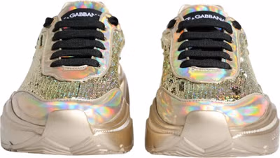 Gold Sequin Iridiscent Daymaster Sneakers Shoes