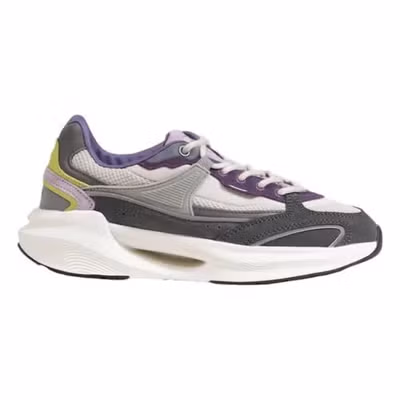 Gray Fabric Chunky Sneakers
