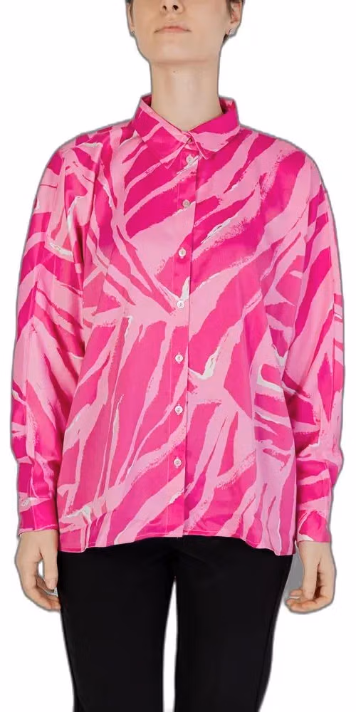 Only Pink Polyester Blouse