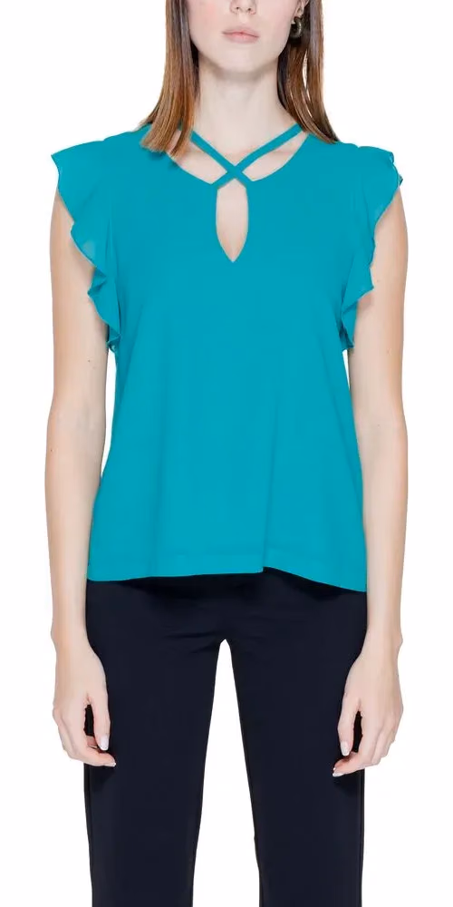 Rinascimento Bicolor Polyester Blouse