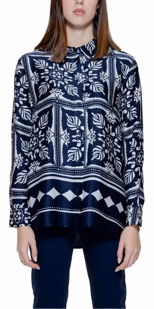 Street One Blue Viscose Blouse