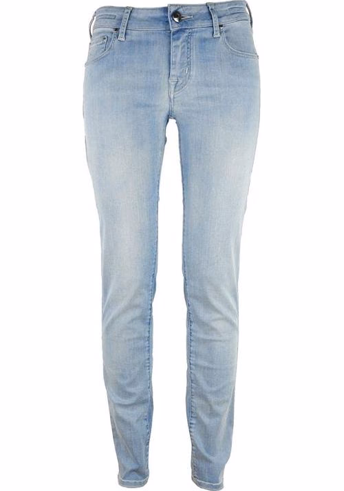Jacob Cohen Blue Cotton Straight-Leg Jeans