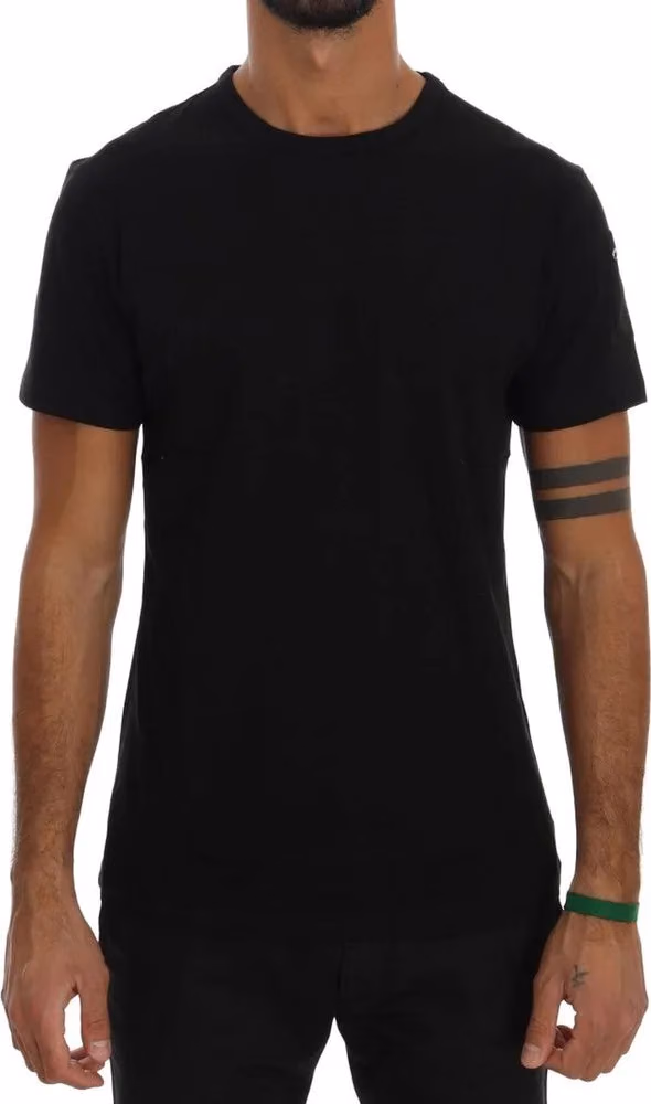 Daniele Alessandrini Black Cotton T-Shirt