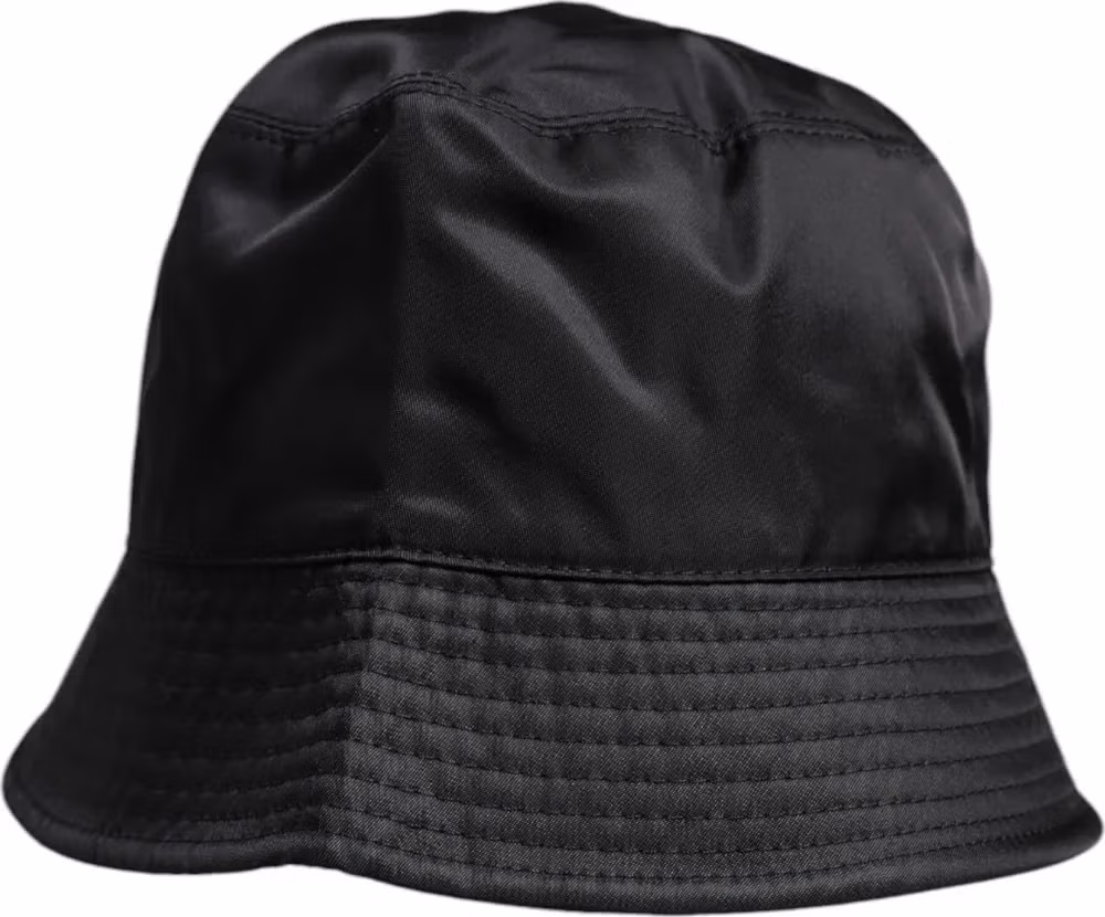 Dolce & Gabbana Black Cotton Wide Brim Bucket Hat