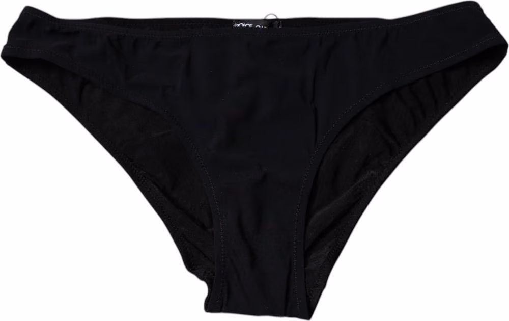 Dolce & Gabbana Black Nylon Stretch Mid Waist Panty Underwear