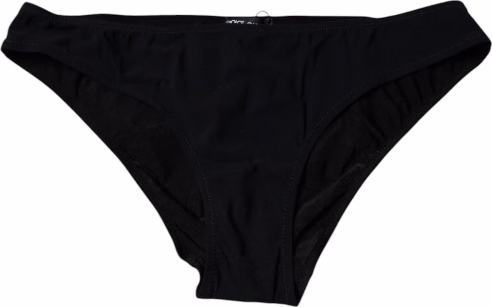 Dolce & Gabbana Black Nylon Stretch Mid Waist Panty Underwear