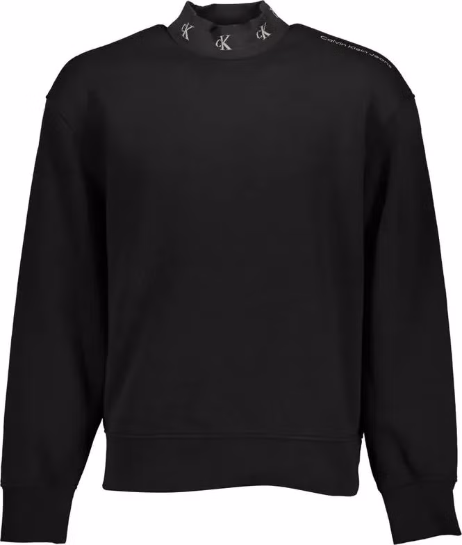 Calvin Klein Nero Cotton Men Sweatshirt
