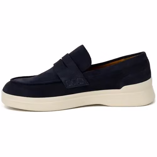 Liu Jo Blue Suede Leather Slip-On Loafers