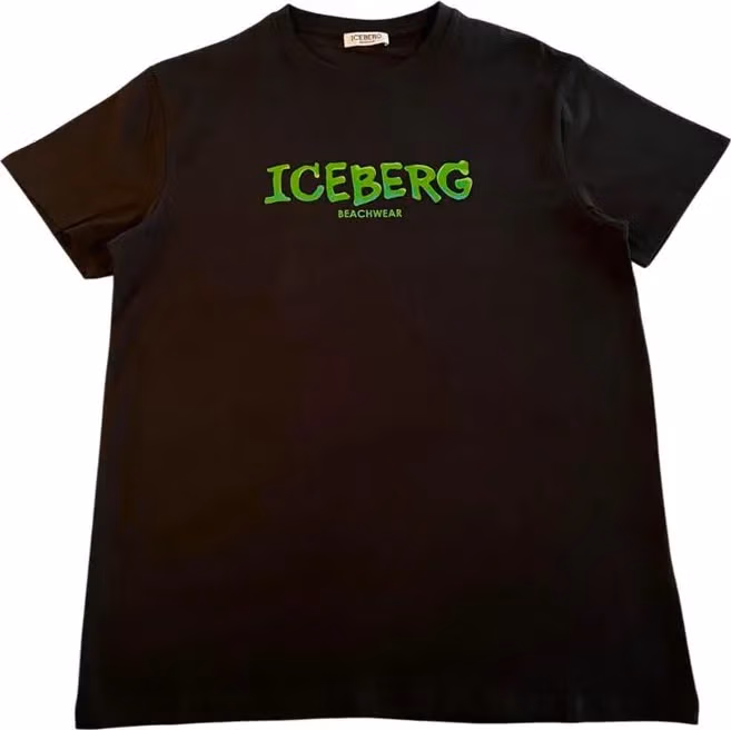 Iceberg Black Cotton Men T-Shirt