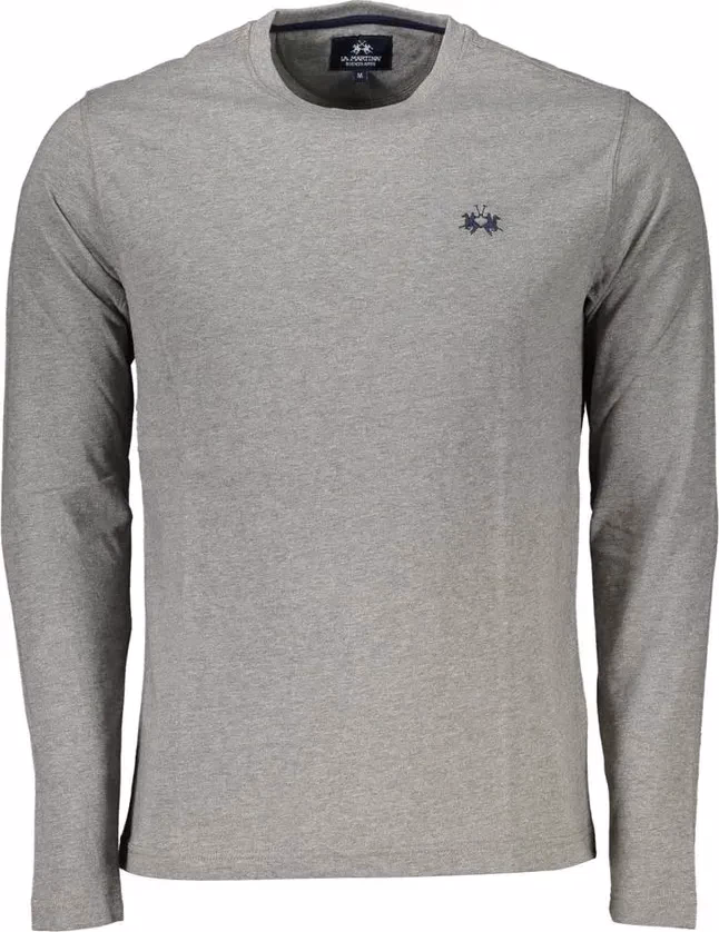 La Martina Grigio Cotton Men T-Shirt