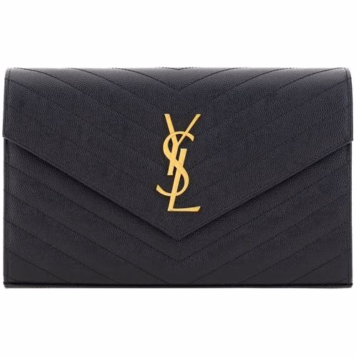 Saint Laurent Black Calf Leather Bos Taurus Shoulder Bag