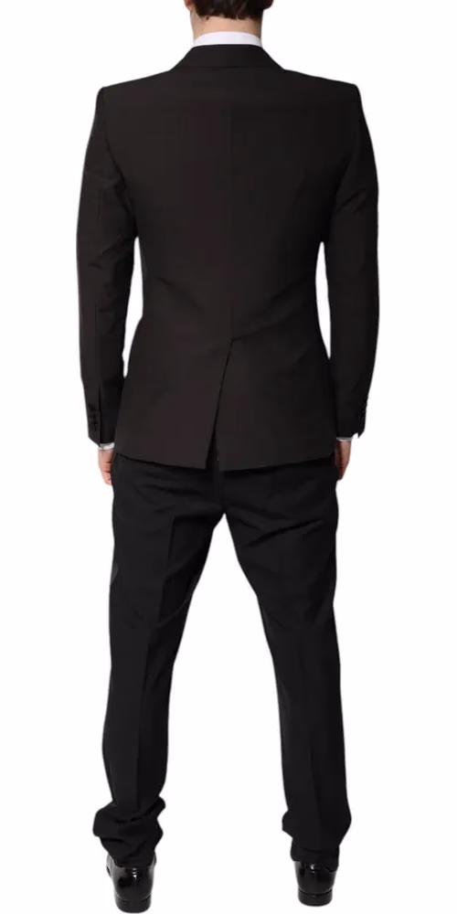 Dolce & Gabbana Dark Gray Single Breasted Formal 3 Piece Suit