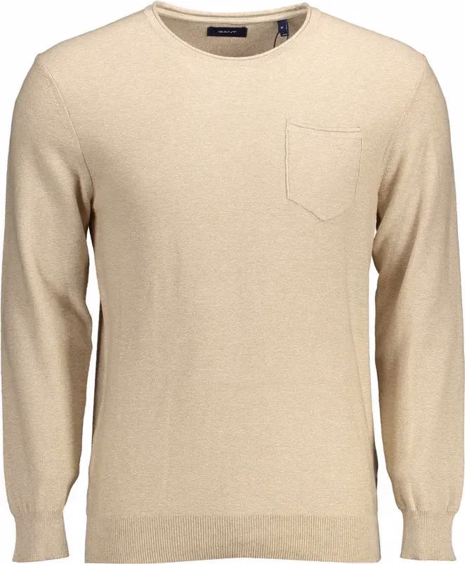 Gant Beige Cotton Men Sweater