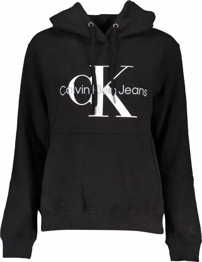 Calvin Klein Black Cotton Women Sweatshirt