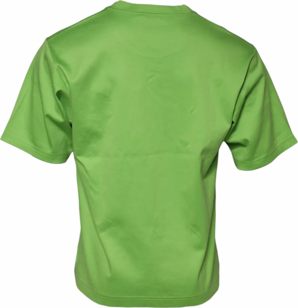 Dolce & Gabbana Green Graphic Printed Round Neck T-shirt