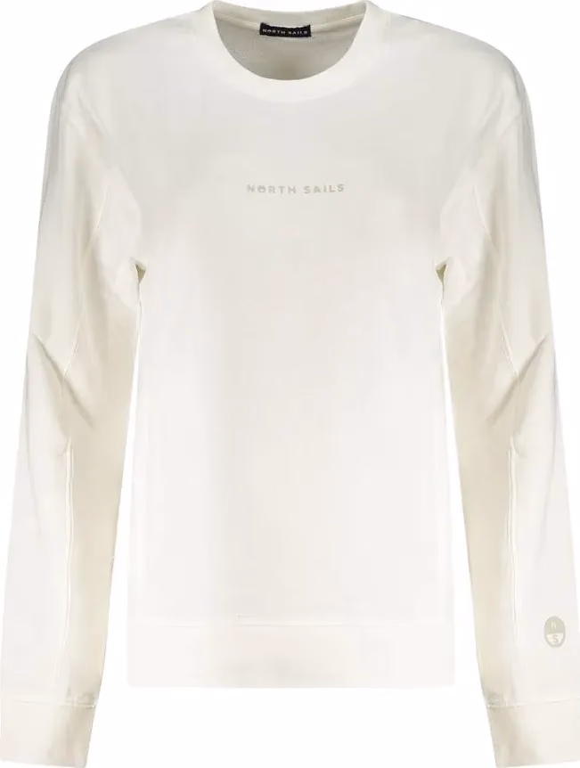 North Sails Bianco Cotton Women Sweatshirt