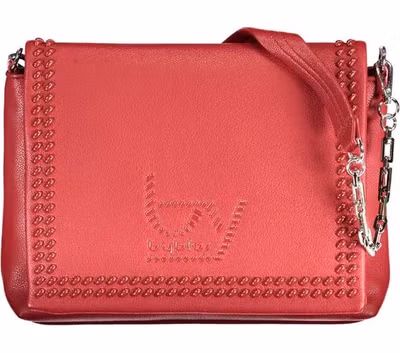 Rosso Polyurethane Women Handbag
