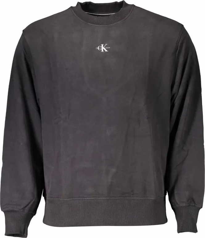 Calvin Klein Black Cotton Men Sweatshirt