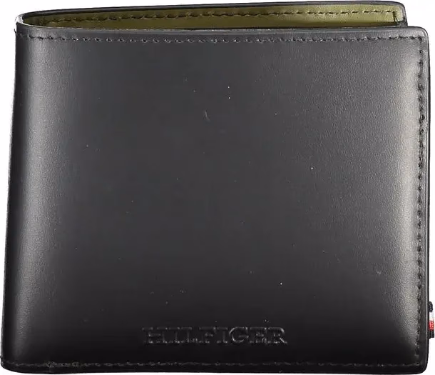 Tommy Hilfiger Black Leather Men's Wallet