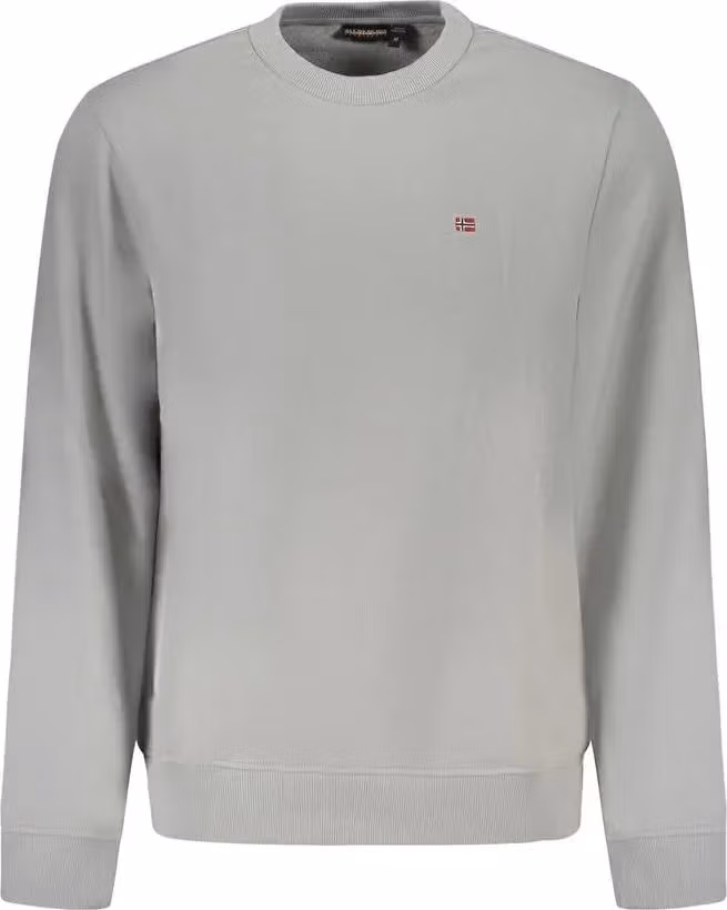 Napapijri Gray Cotton Men's Sweatshirt