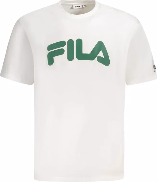 Fila White Cotton Men T-Shirt
