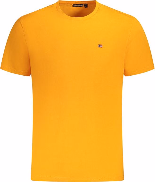 Napapijri Arancione Cotton Men T-Shirt