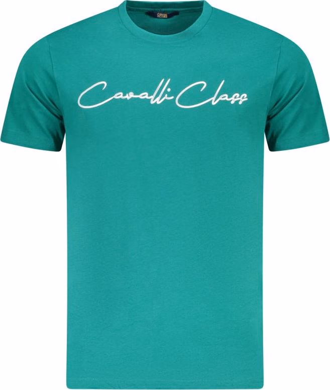 Cavalli Class Verde Cotton Men T-Shirt