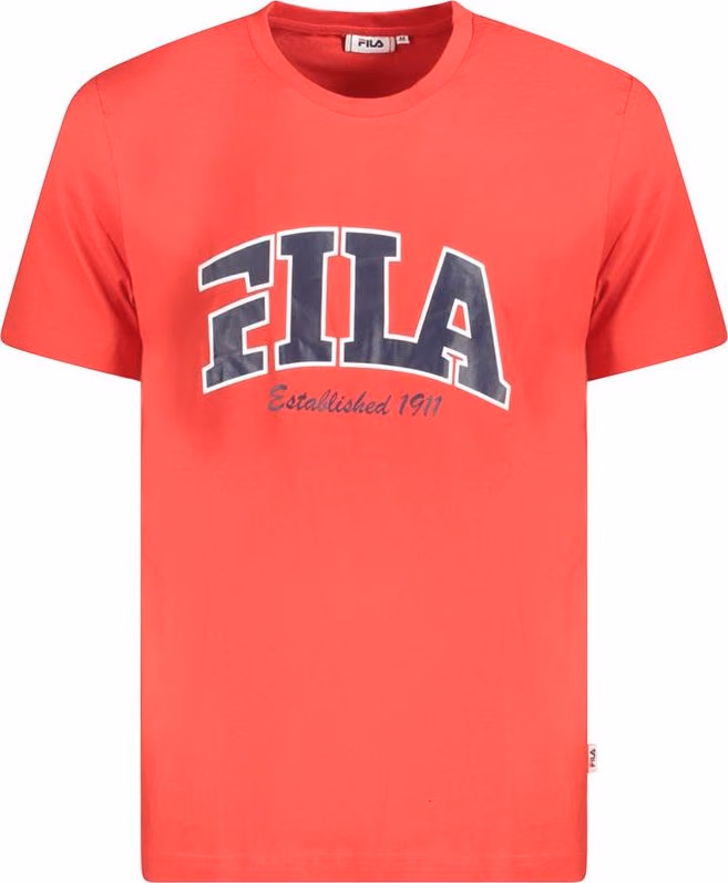 Fila Red Cotton Men T-Shirt