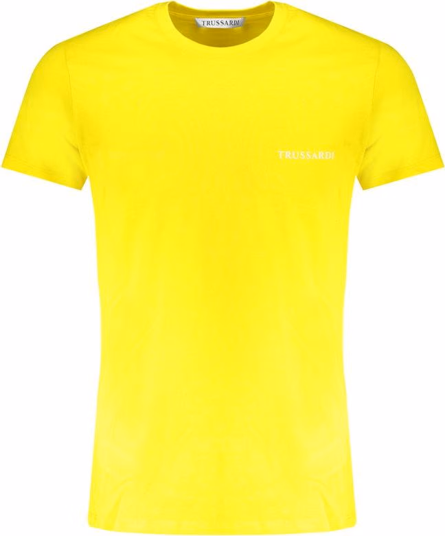 Trussardi Yellow Cotton Men's T-Shirt