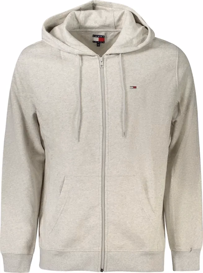 Tommy Hilfiger Grigio Cotton Men's Sweatshirt Hoodie