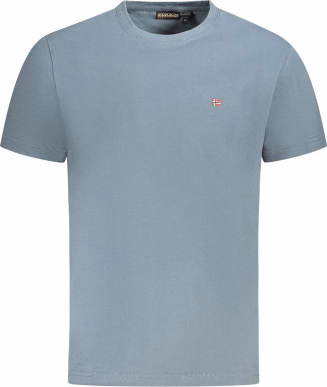 Napapijri Grigio Cotton Men T-Shirt