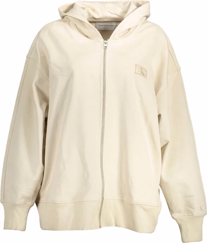 Calvin Klein Beige Cotton Women Sweatshirt