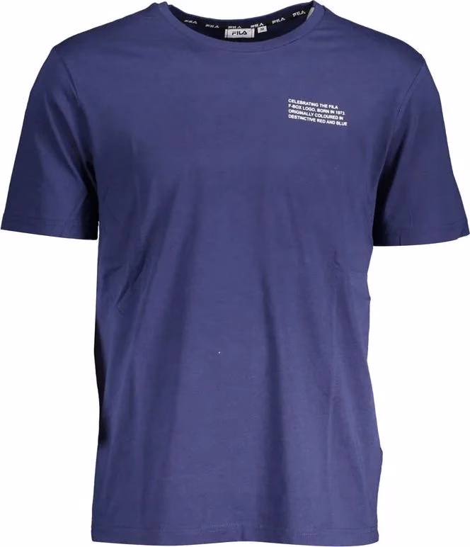 Fila Blue Cotton Men T-Shirt