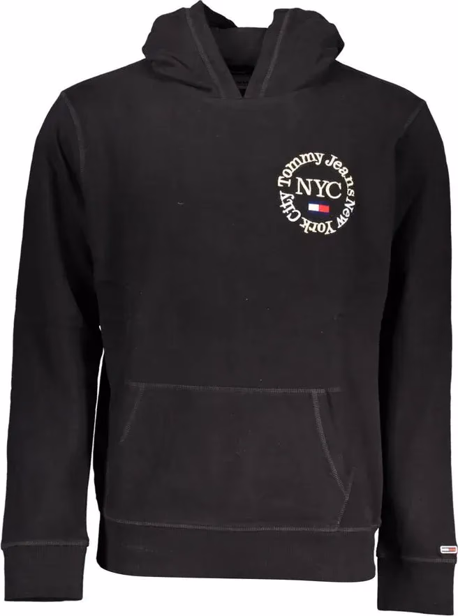 Tommy Hilfiger Black Cotton Men Sweater