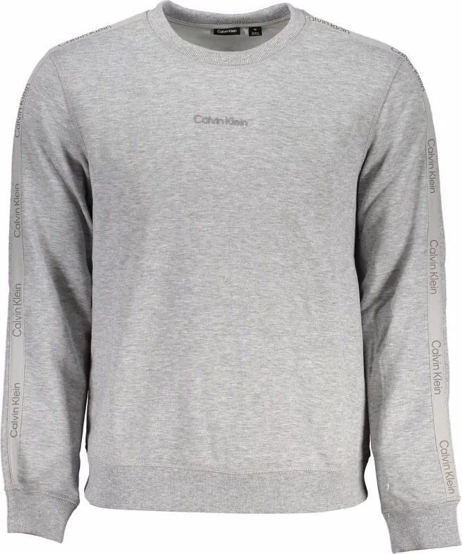 Calvin Klein Grigio Polyester Men Sweatshirt