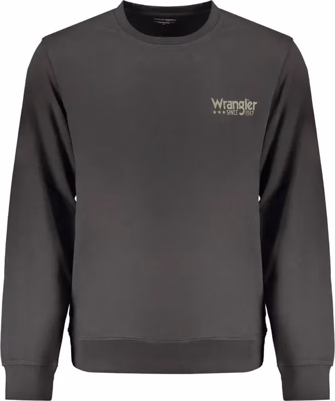 Wrangler Black Cotton Men Sweatshirt