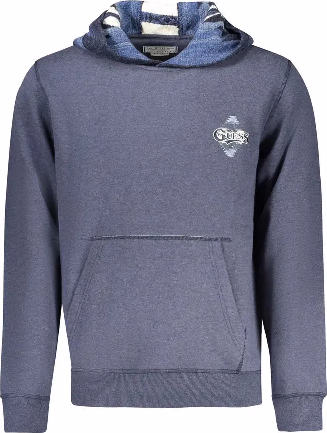 Guess Jeans Blue Cotton Men's Hoodie