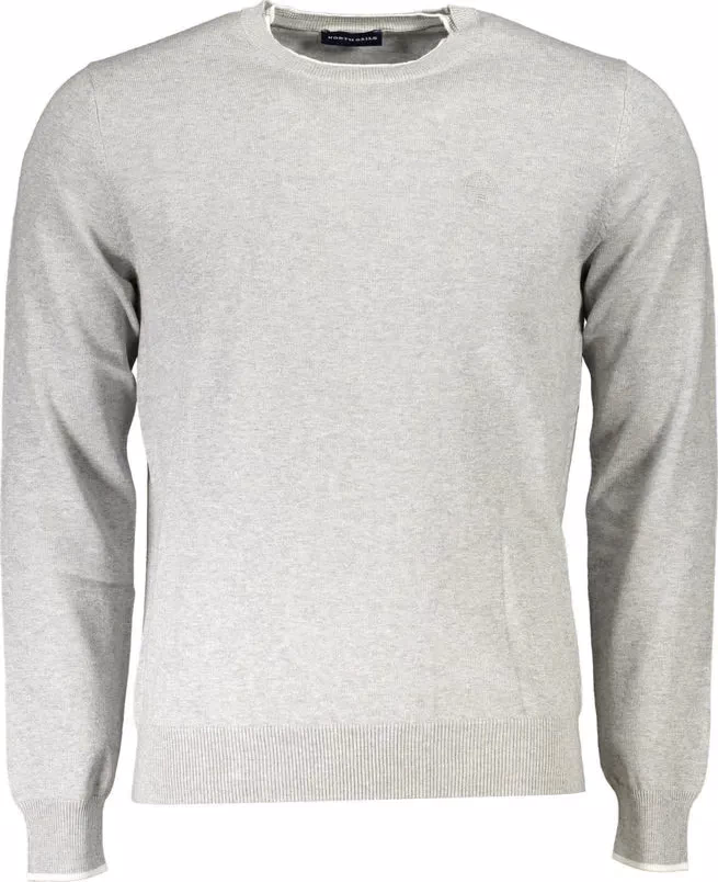 North Sails Grey Organic Cotton Men Sweater