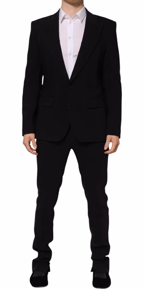 Dolce & Gabbana Black MARTINI Single Breasted 2 Piece Suit