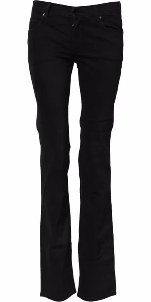 Ermanno Scervino Black Cotton Stretch Flared Bootcut Denim Jeans