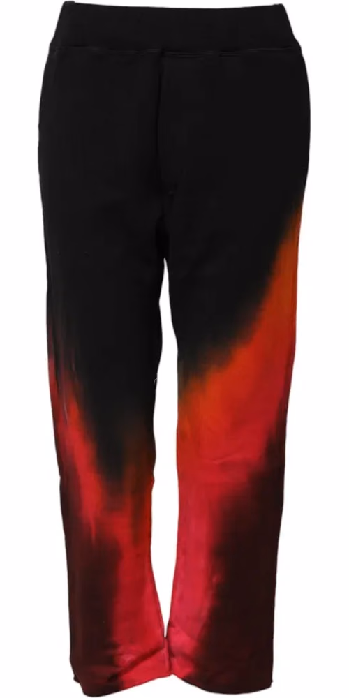 Dsquared² Black Red Cotton Straight Fit Jogger Pants