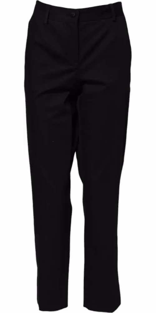 Dolce & Gabbana Black Cotton High Waist Formal Pants