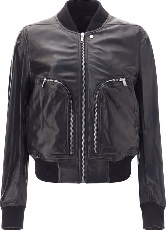 Rick Owens Bauhaus Flight Leather Jacket