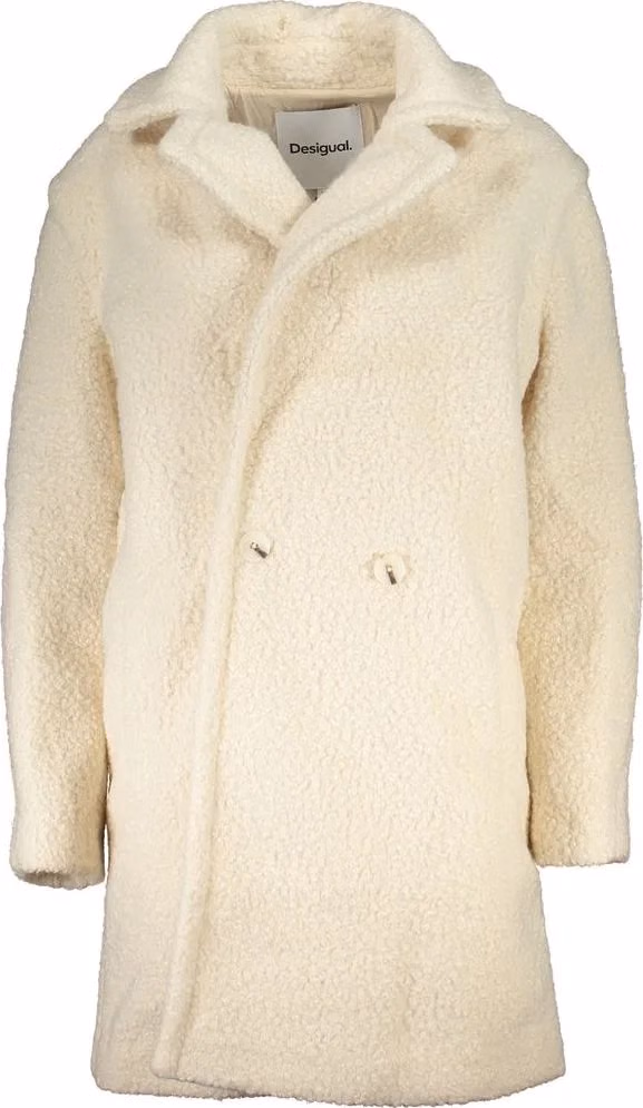 Desigual Bianco Polyester Women Jacket