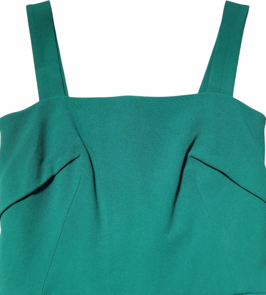 Dolce & Gabbana Dark Green Sleeveless Rayon Bodycon Dress