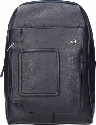 Blue Leather Crossbody Bag
